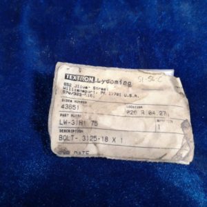 BOLT (.3125-18 X .75)  (LYCOMING)