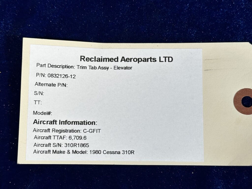 TRIM TAB ASSY - ELEVATOR