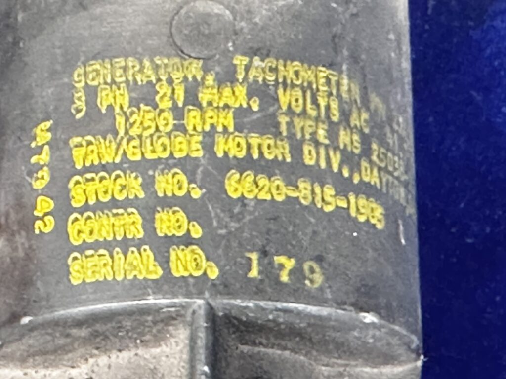 TACH GENERATOR - GLOBE (CORE)