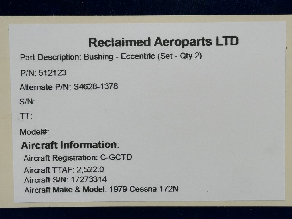 BUSHING - ECCENTRIC (QTY 2)