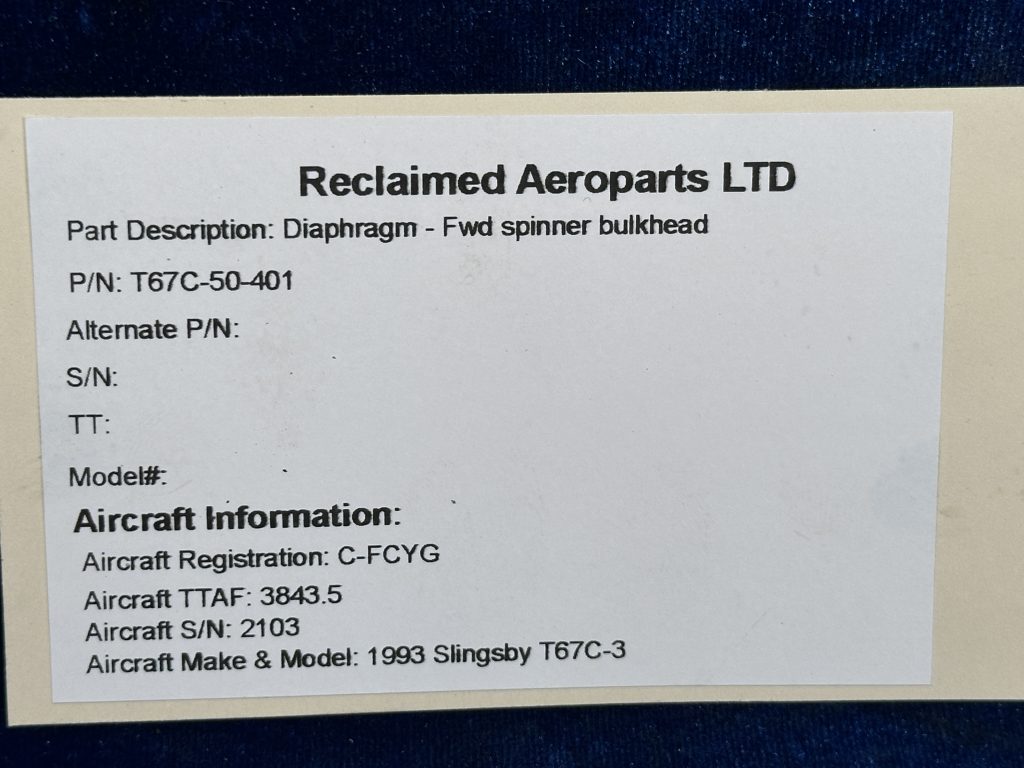 DIAPHRAGM - FWD SPINNER BULKHEAD