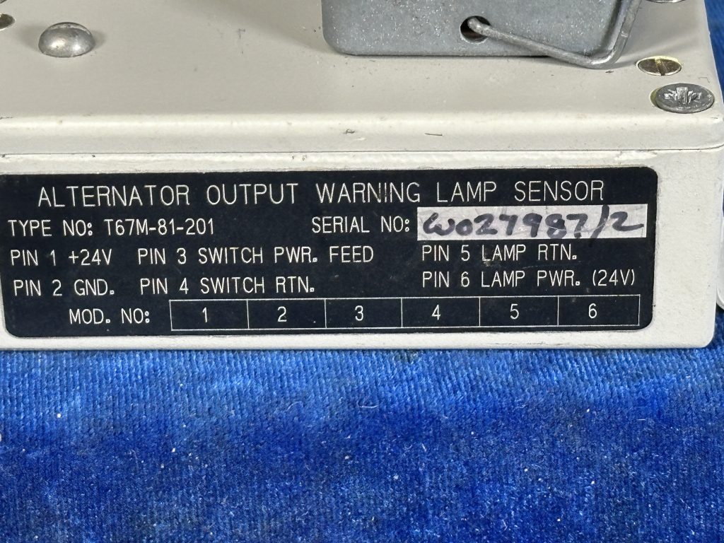 ALTERNATOR OUTPUT WARNING LAMP SENSOR 