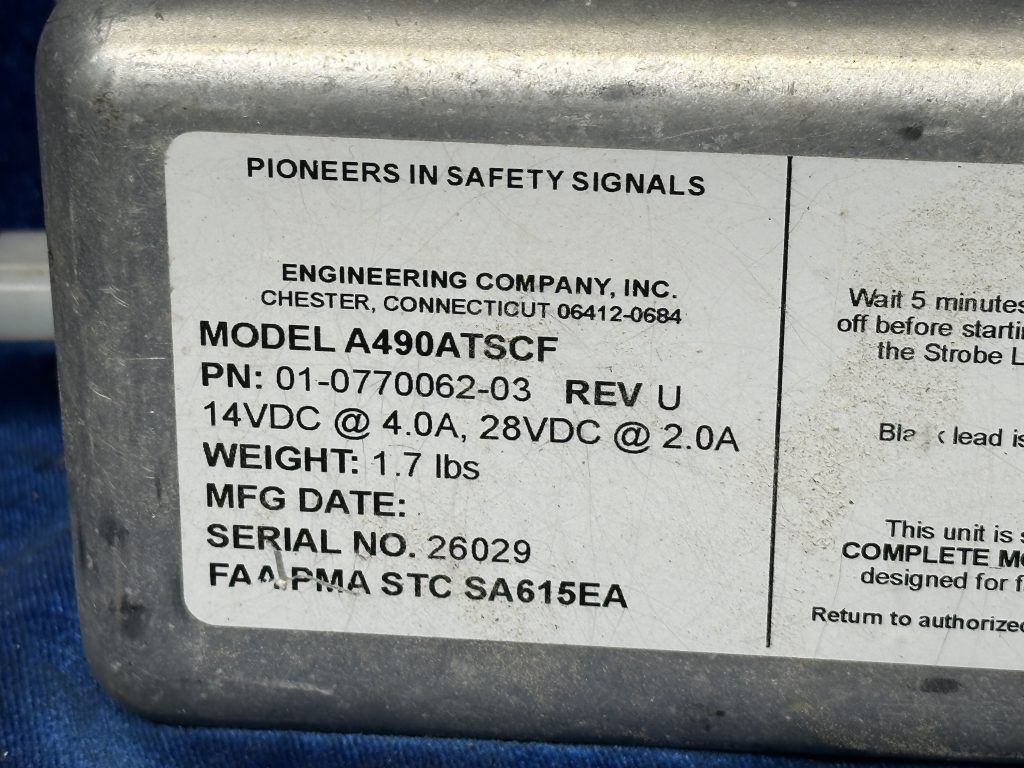 STROBE POWER SUPPLY (WHELEN) 14-28volt - TESTED FUNCTIONAL