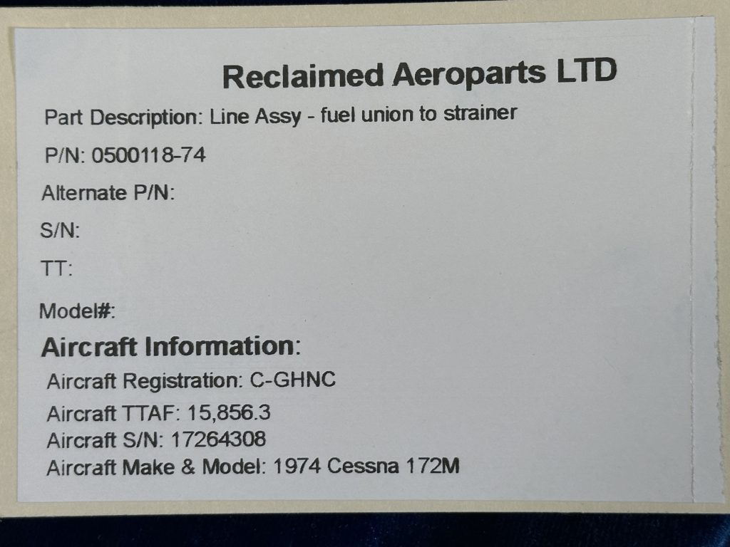 LINE ASSY - FUEL UNION TO STRAINER