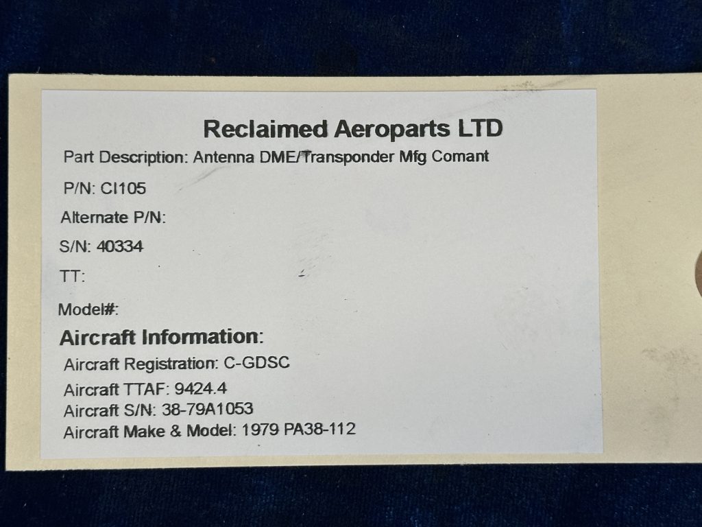 ANTENNA DME TRANSPONDER (COMANT)