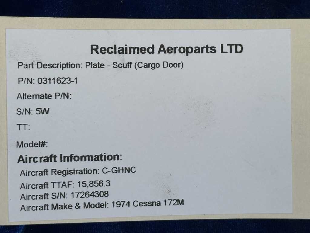 PLATE - SCUFF , CARGO DOOR PLATE - SCUFF , CARGO DOOR