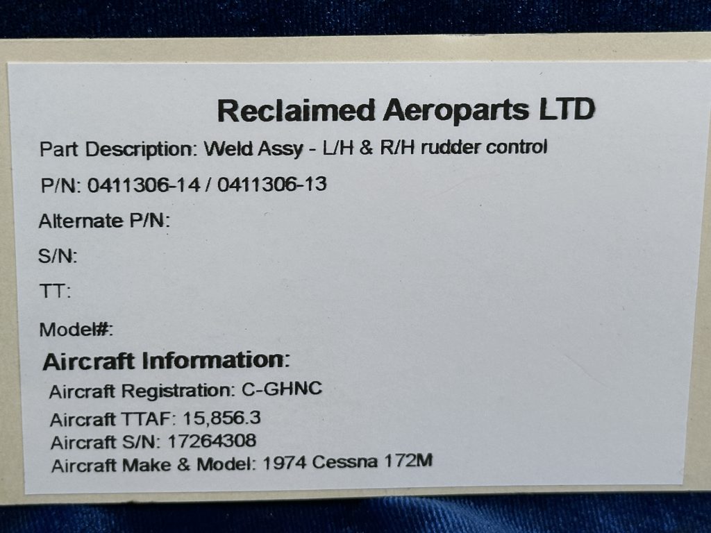WELD ASSY - LH & RH RUDDER CONTROL WITH LINK ASSY WELD ASSY - LH & RH RUDDER CONTROL WITH LINK ASSY