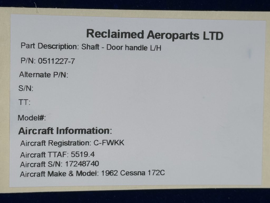 SHAFT - DOOR HANDLE LH