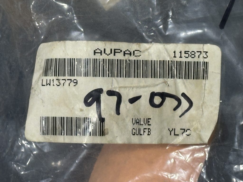 VALVE - POP OFF - TURBO (LYCOMING)