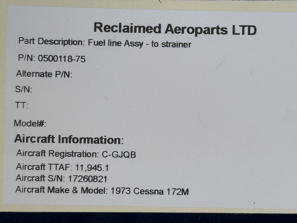 FUEL LINE ASSY - TO STRAINER FUEL LINE ASSY - TO STRAINER