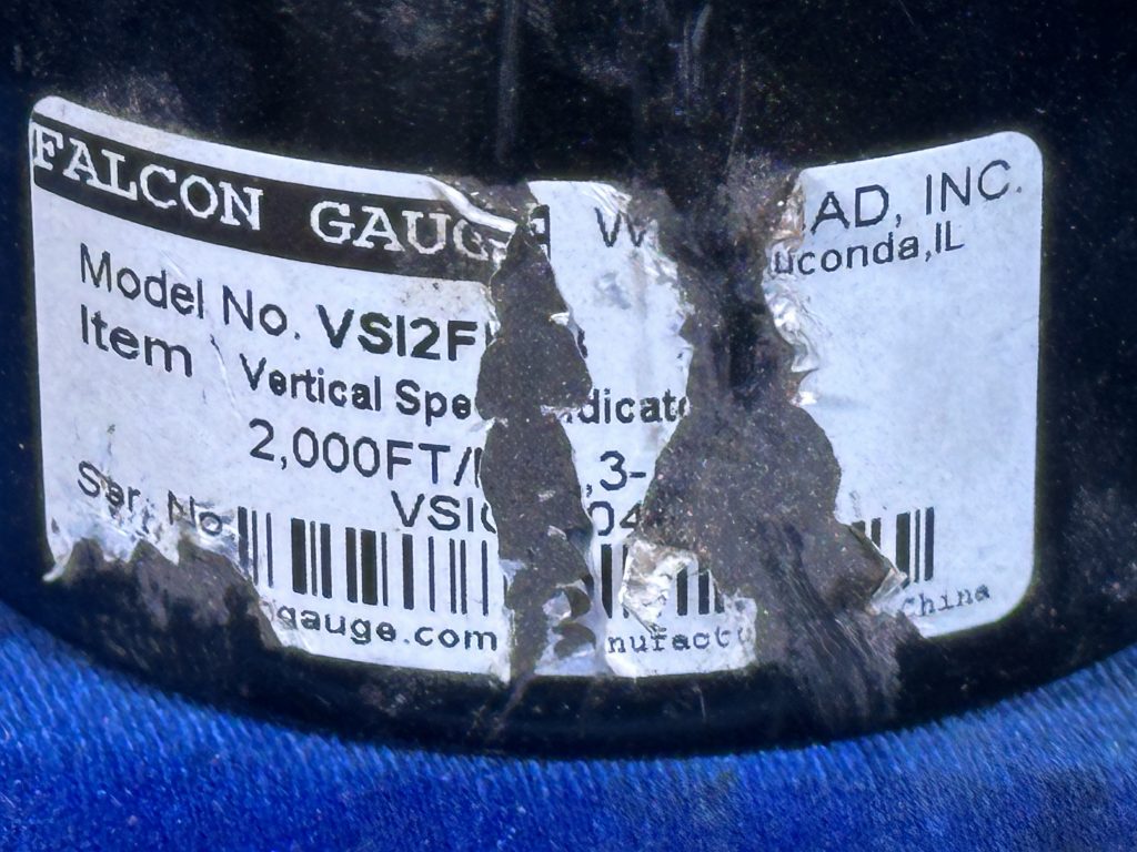 VERTICAL SPEED INDICATOR VERTICAL SPEED INDICATOR