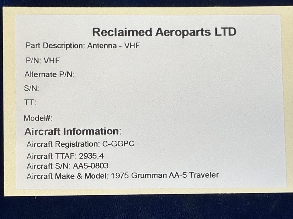 ANTENNA - VHF ANTENNA - VHF