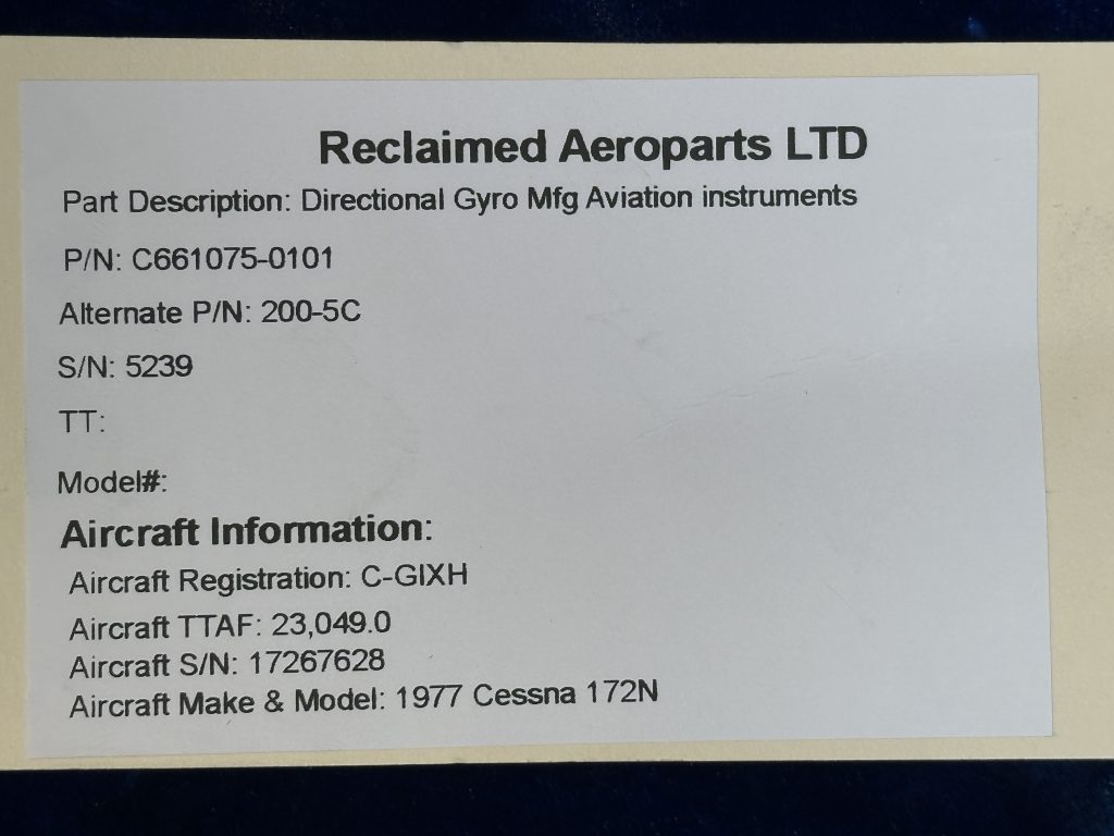 DIRECTIONAL GYRO (AVIATION INSTRUMENTS)
