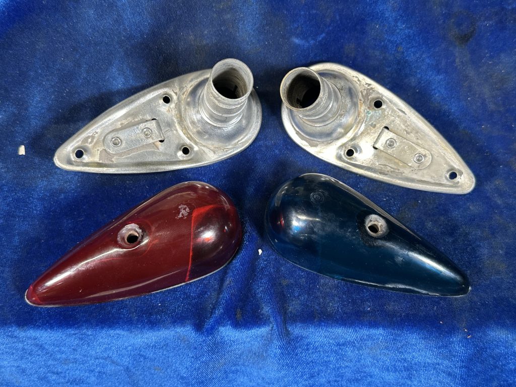 NAV LIGHT BASE LH & RH + RED AND GREEN LENS 1 SET OF 2