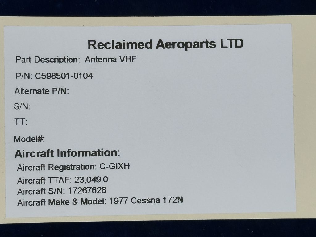 ANTENNA VHF ANTENNA VHF