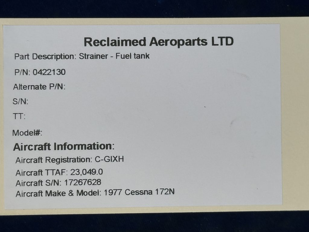 STRAINER - FUEL TANK