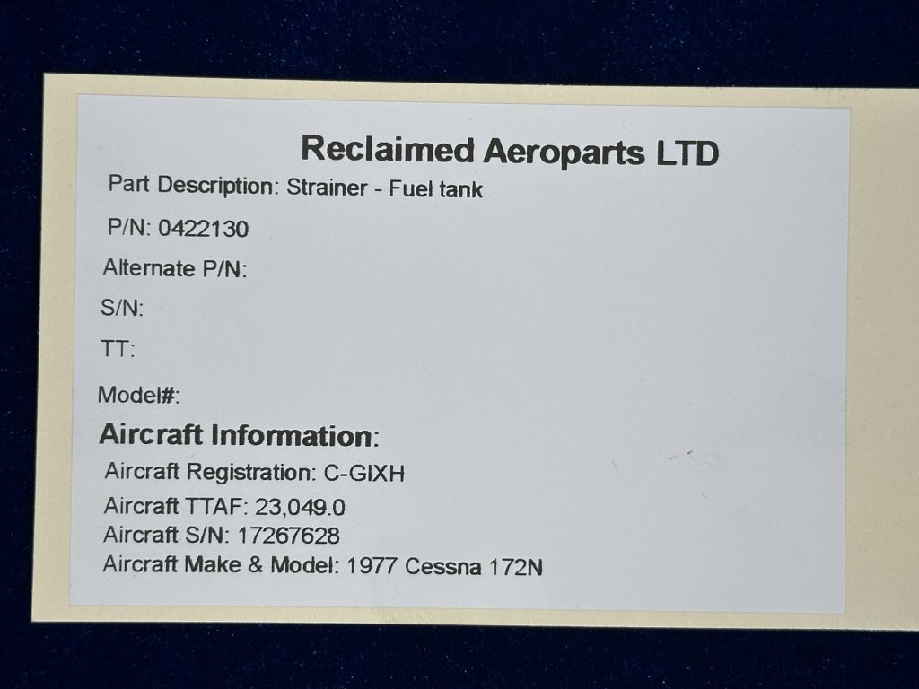 STRAINER - FUEL TANK