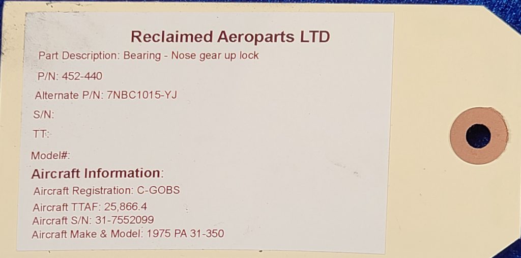 BEARING - NOSE GEAR UP LOCK