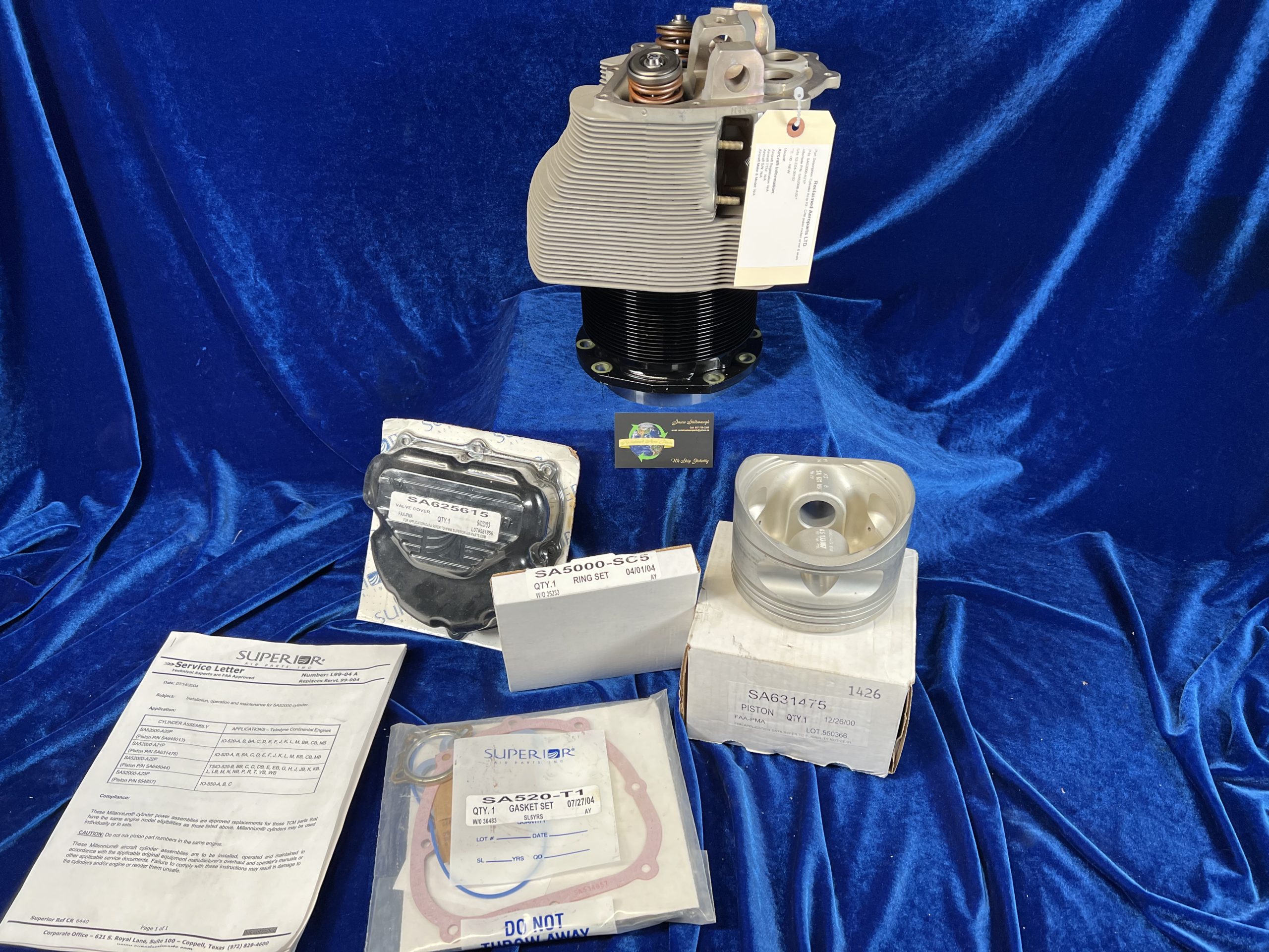 CYLINDER ASSY KIT C/W PISTON ROCKER COVER & SEALS