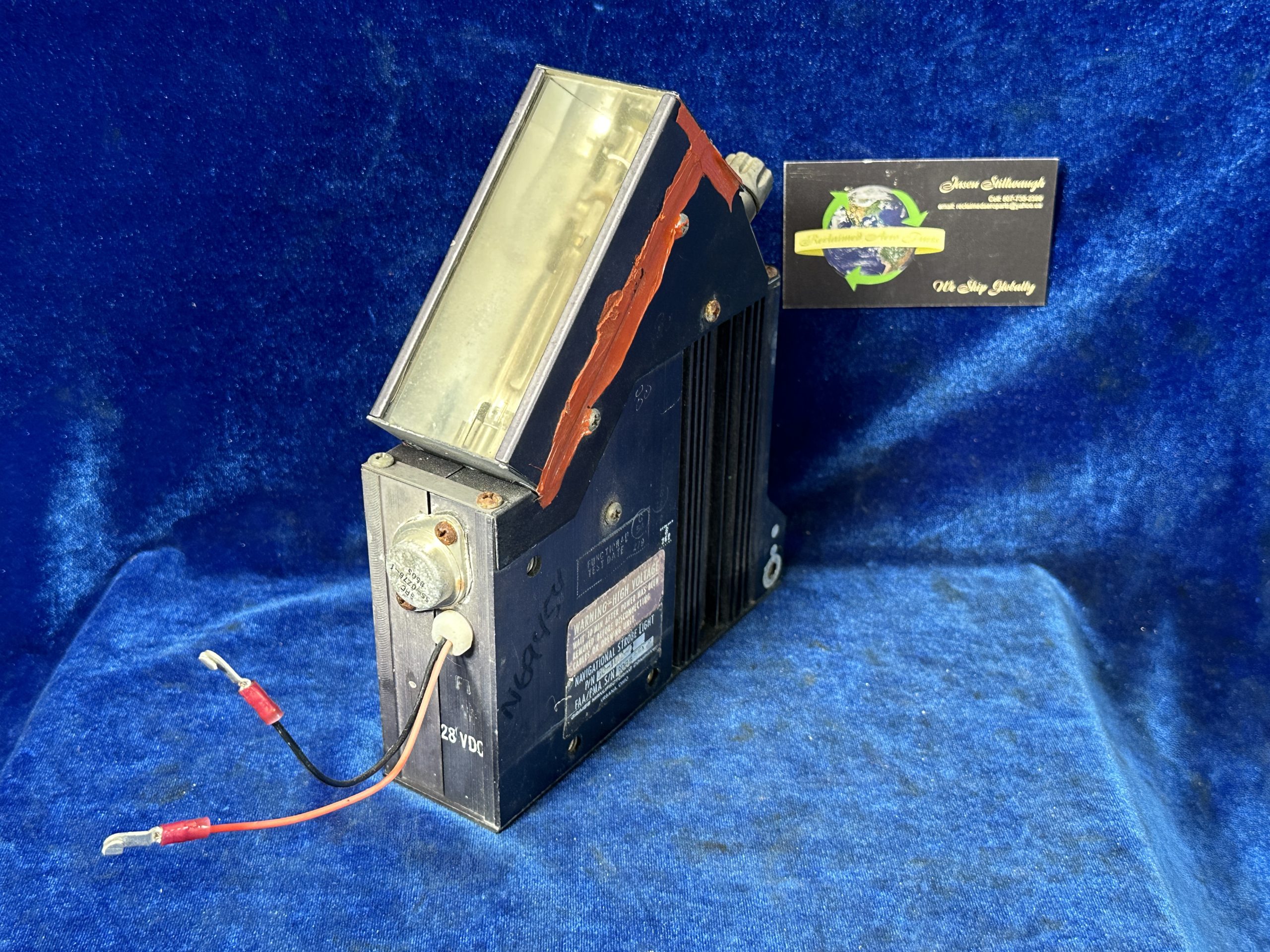 STROBE ASSY  RH TIP - 21volt (TESTED FUNCTIONAL)
