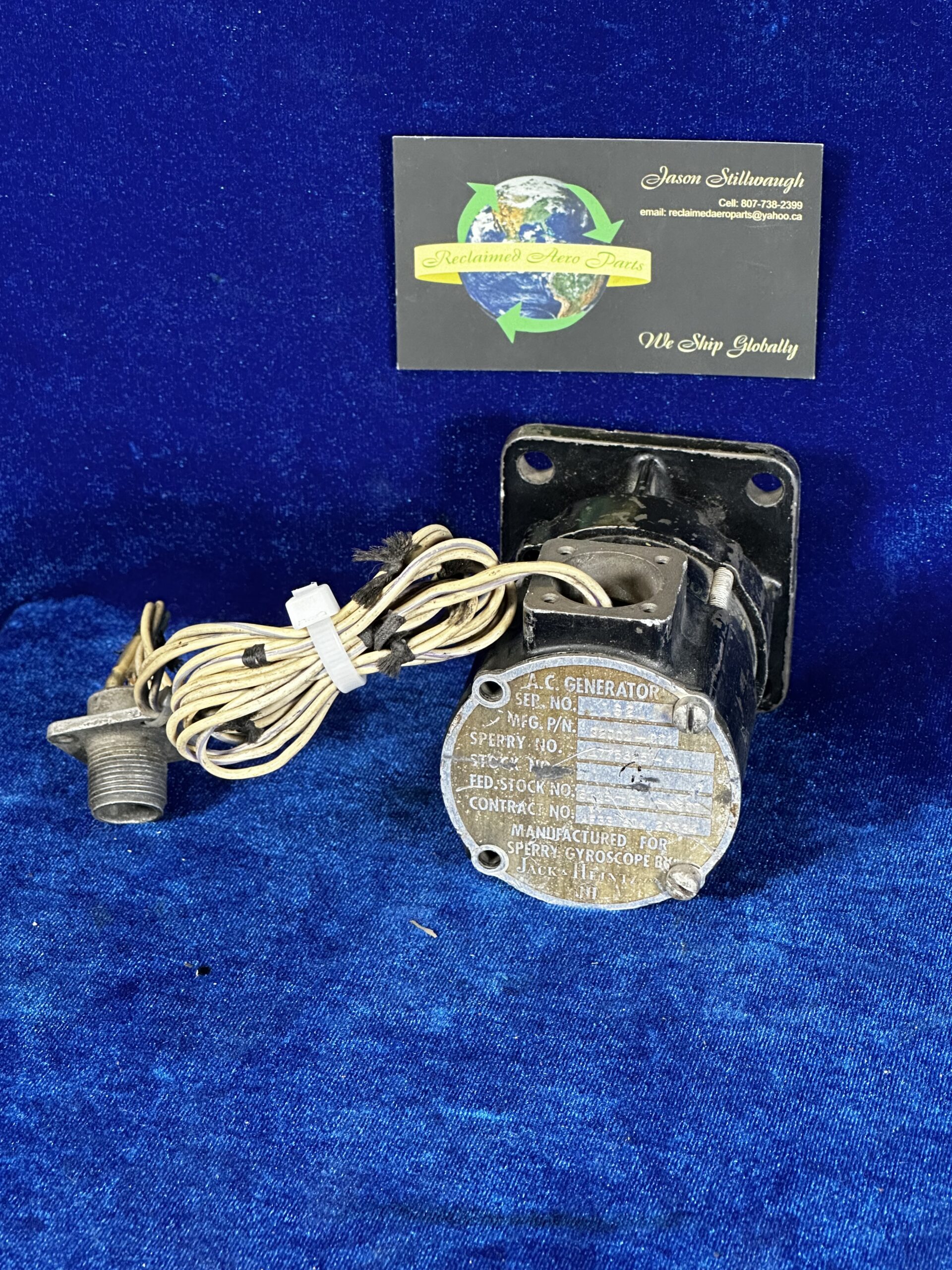 TACH GENERATOR (CORE) JACK & HEINTZ