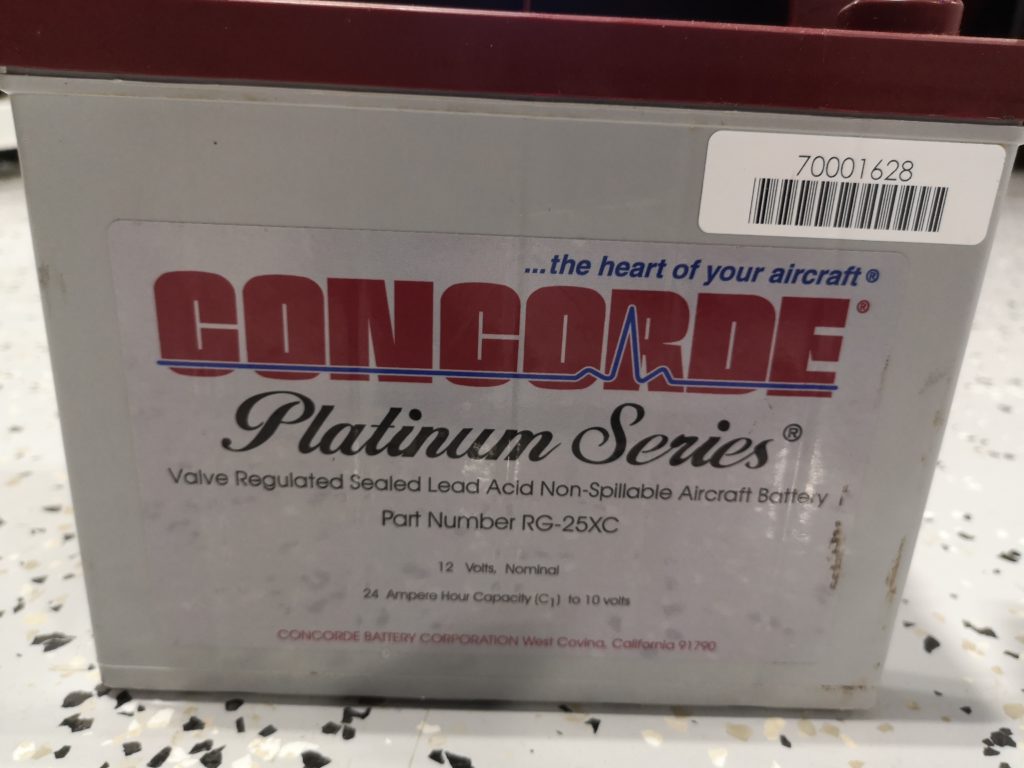 Battery 12 V (CONCORDE) NEW 09/2017