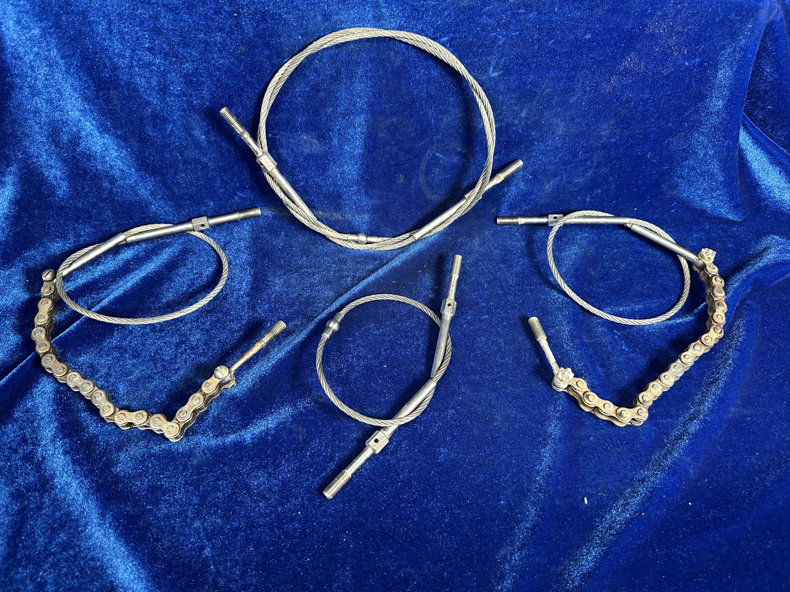 CABLE SET YOKE ASSY (QTY 4) - NO FRAYS OR FLATS