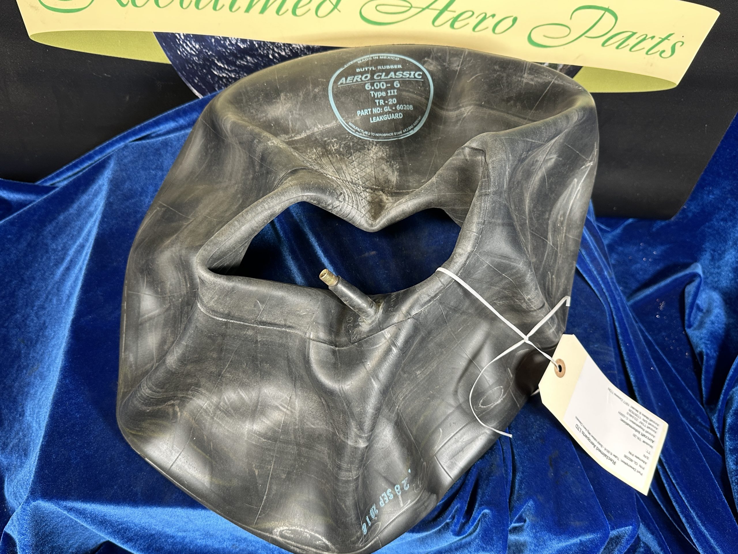 TUBE 6.00-6 BUTYL RUBBER (AERO CLASSICS) MODEL TR-20